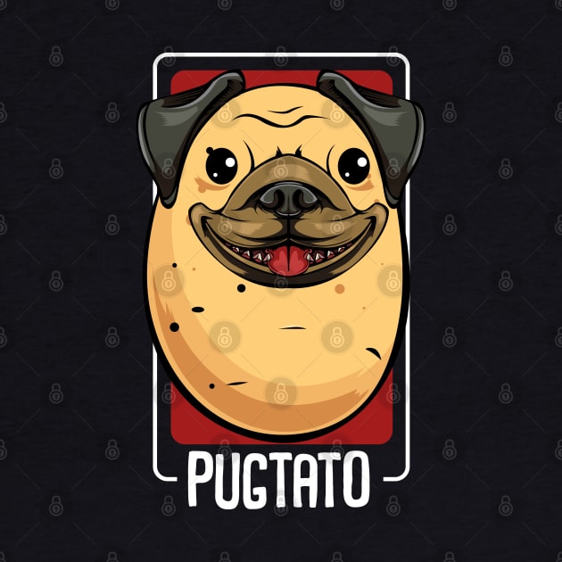 Pugtato - Cute Potato Pug Dog Vegetable by Lumio Gifts